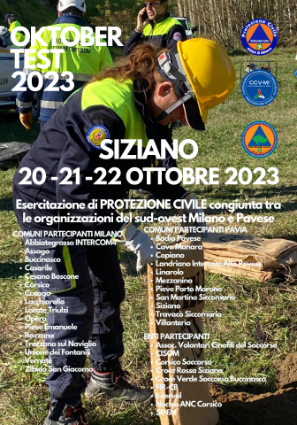 Poster Esercitazione oktober test 2023