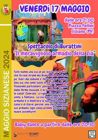 locandina spettacolo di burattini