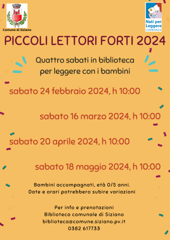 locandina piccoli lettori