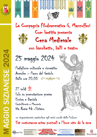 locandina cena medievale